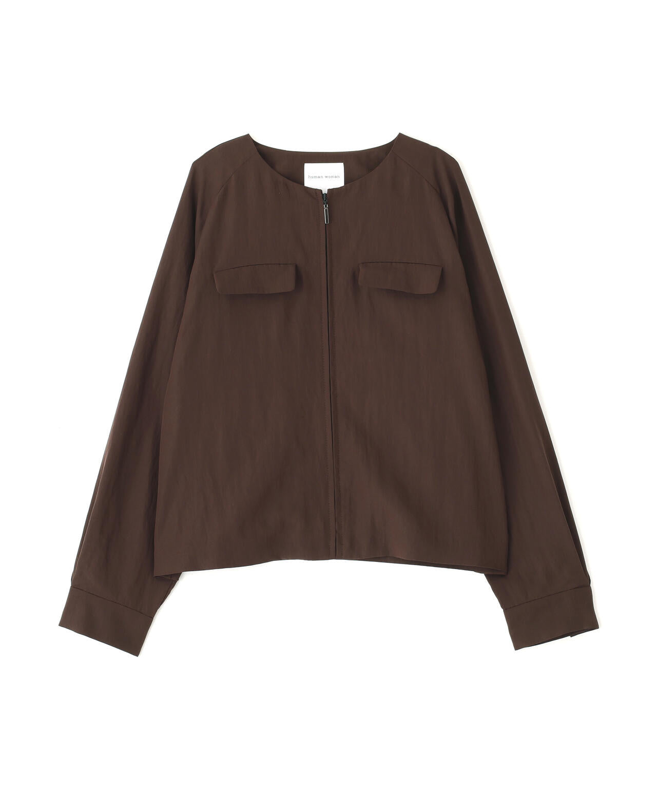 クルーネックショートブルゾン