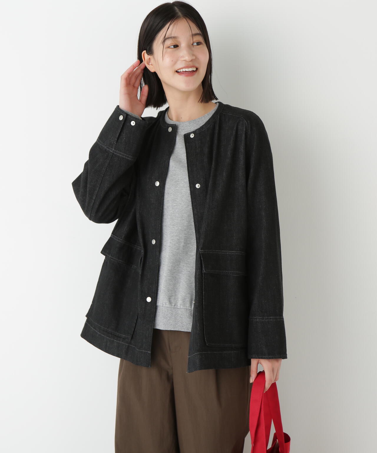 8ozデニムブルゾン | human woman（ヒューマンウーマン