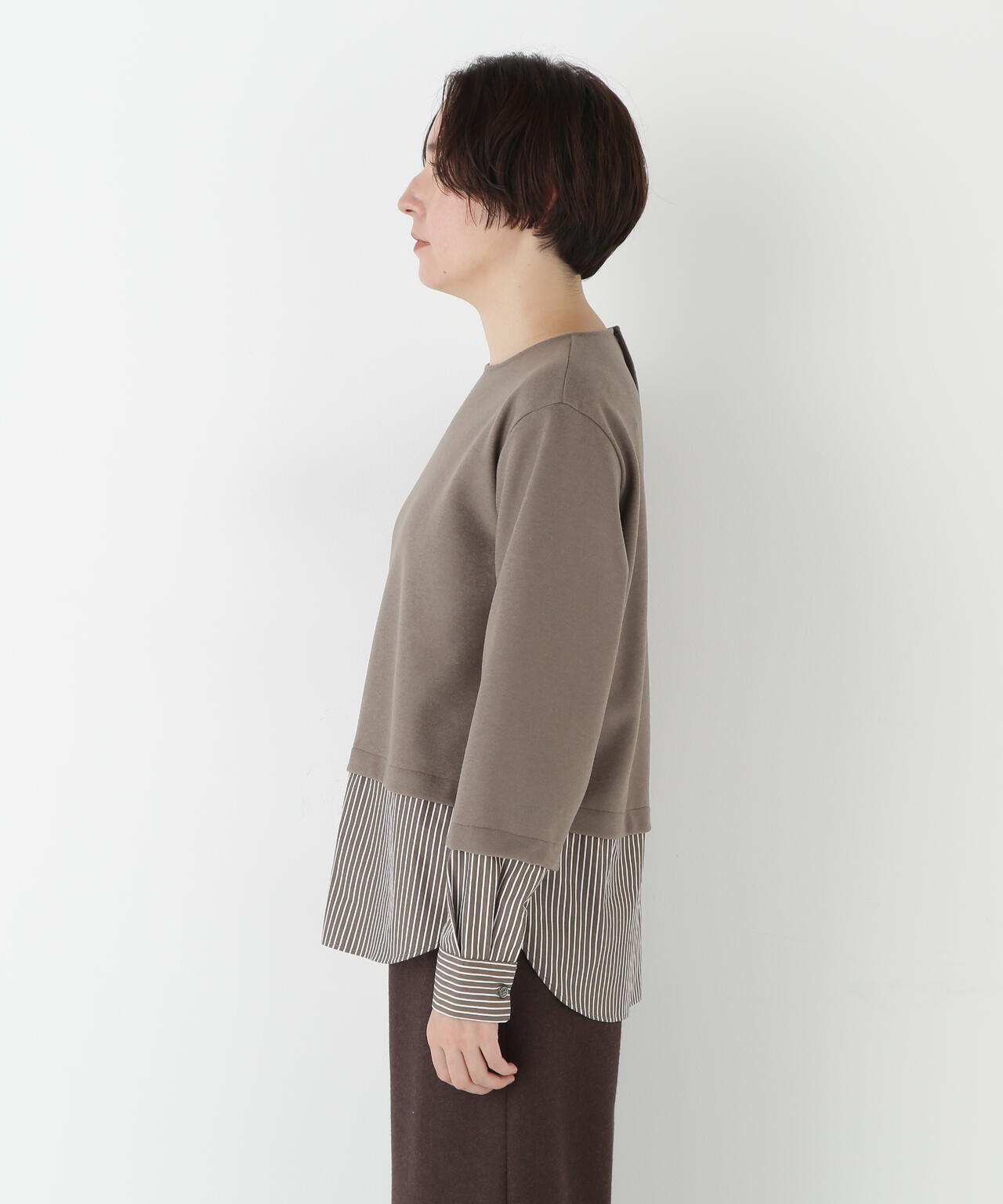 シャツドッキングミルドジャージープルオーバー