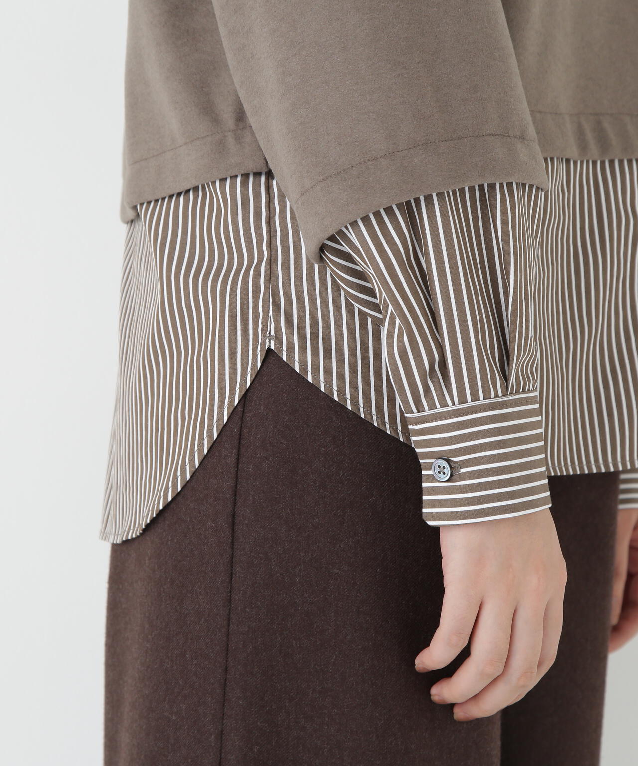 シャツドッキングミルドジャージープルオーバー