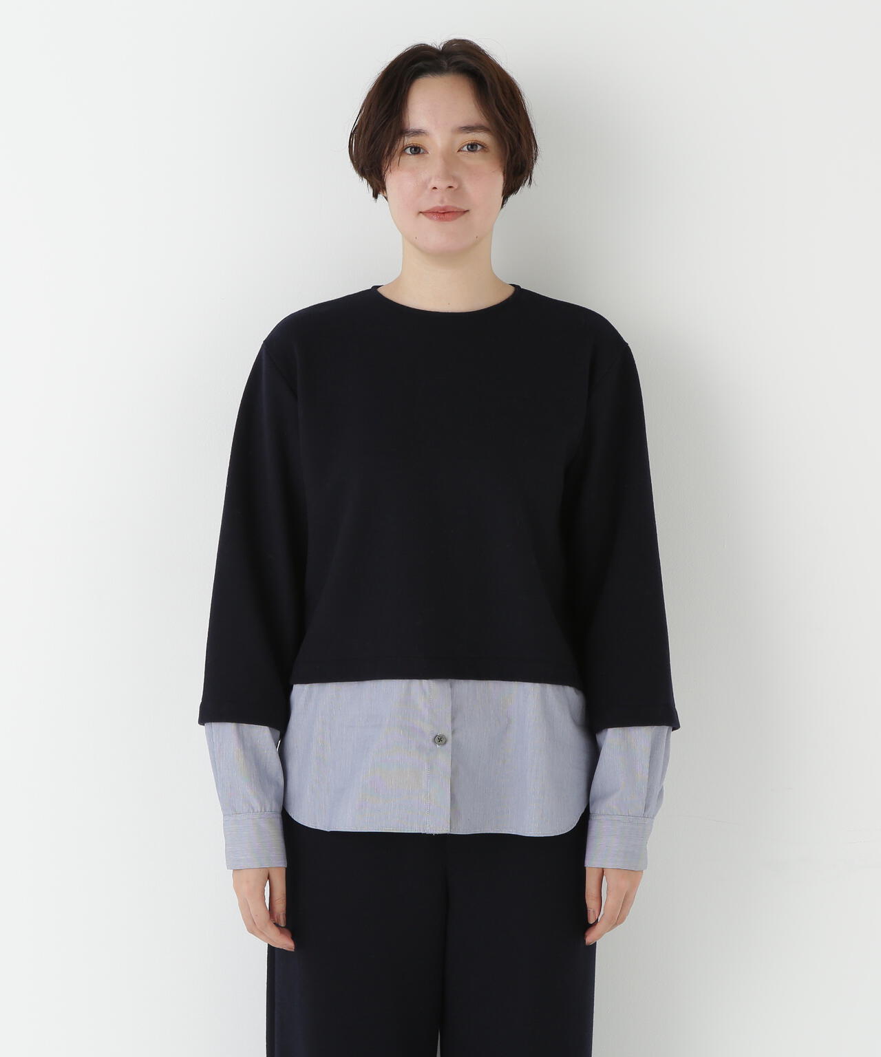 シャツドッキングミルドジャージープルオーバー | human woman