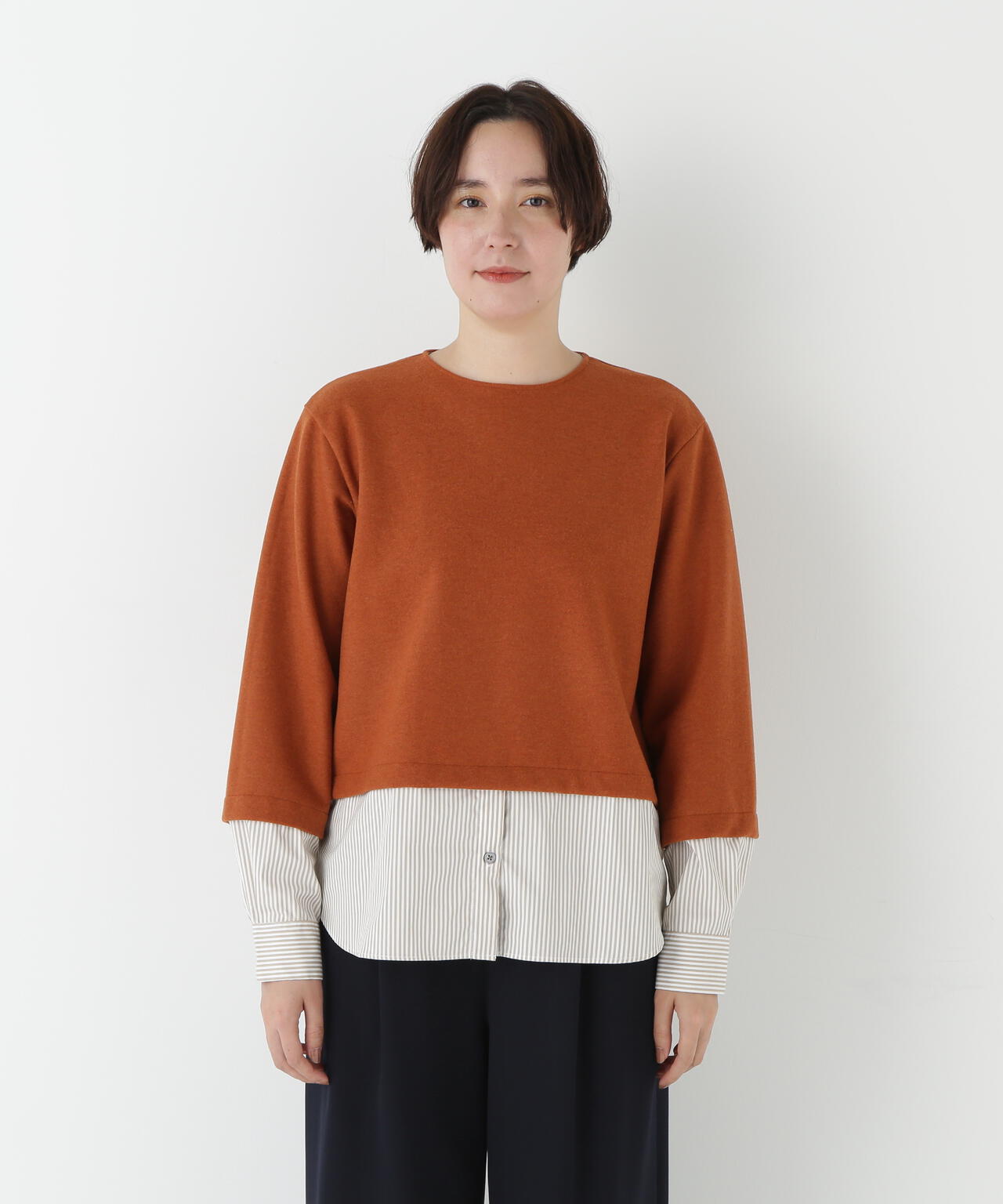 シャツドッキングミルドジャージープルオーバー