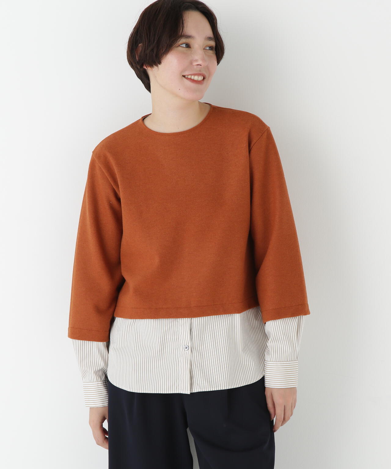 シャツドッキングミルドジャージープルオーバー