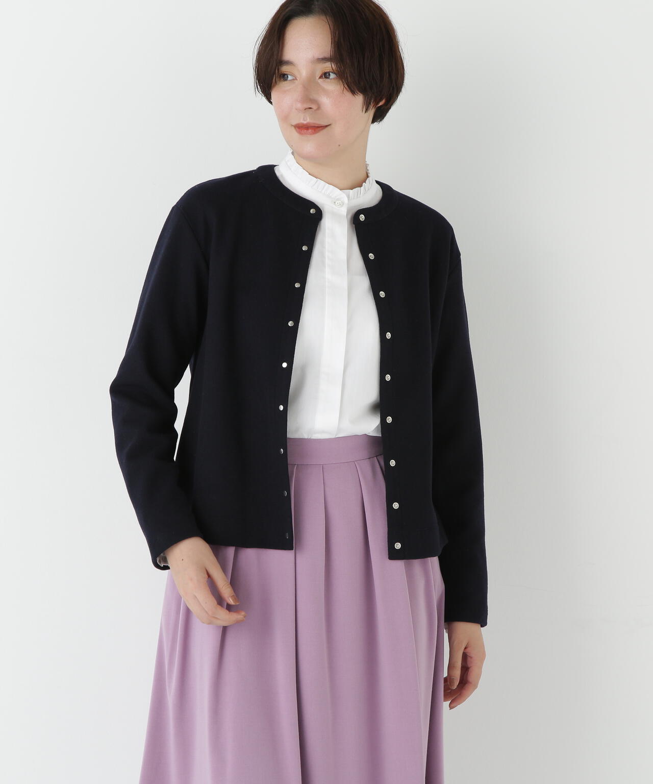 ミルドジャージーカーディガン