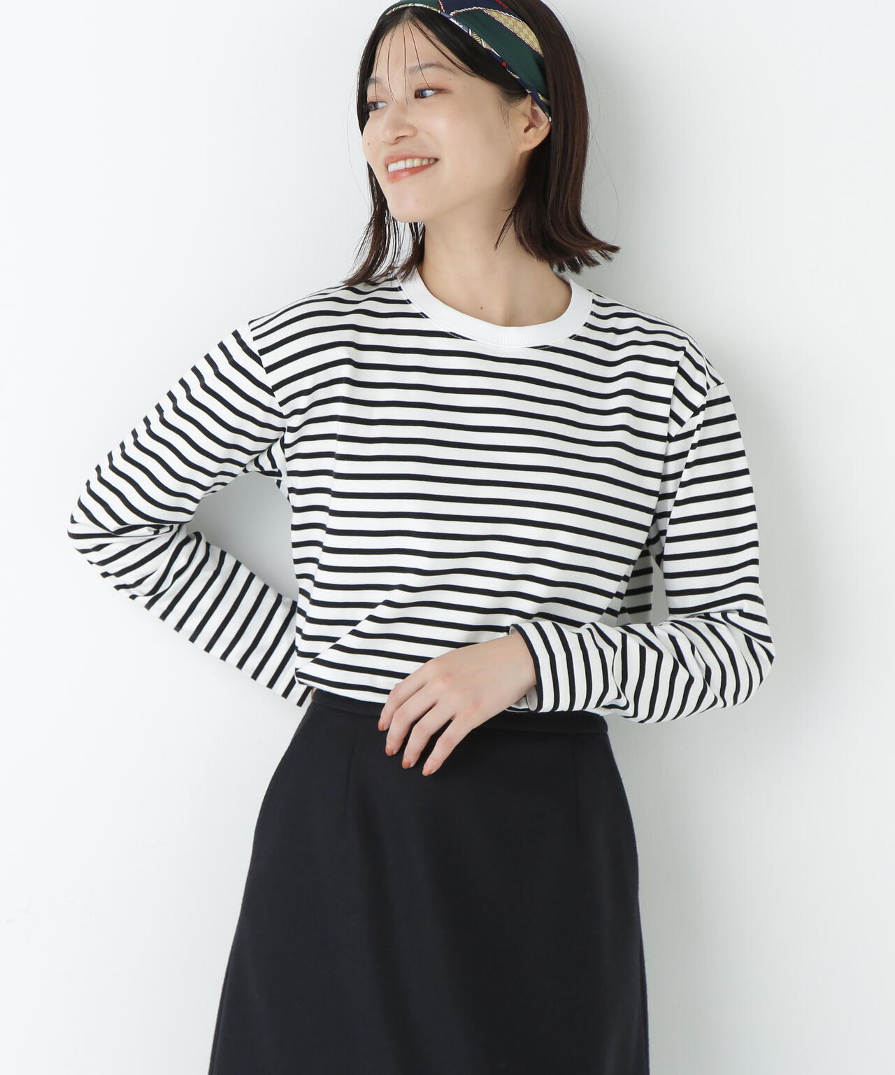 ボーダーロングスリーブＴシャツ