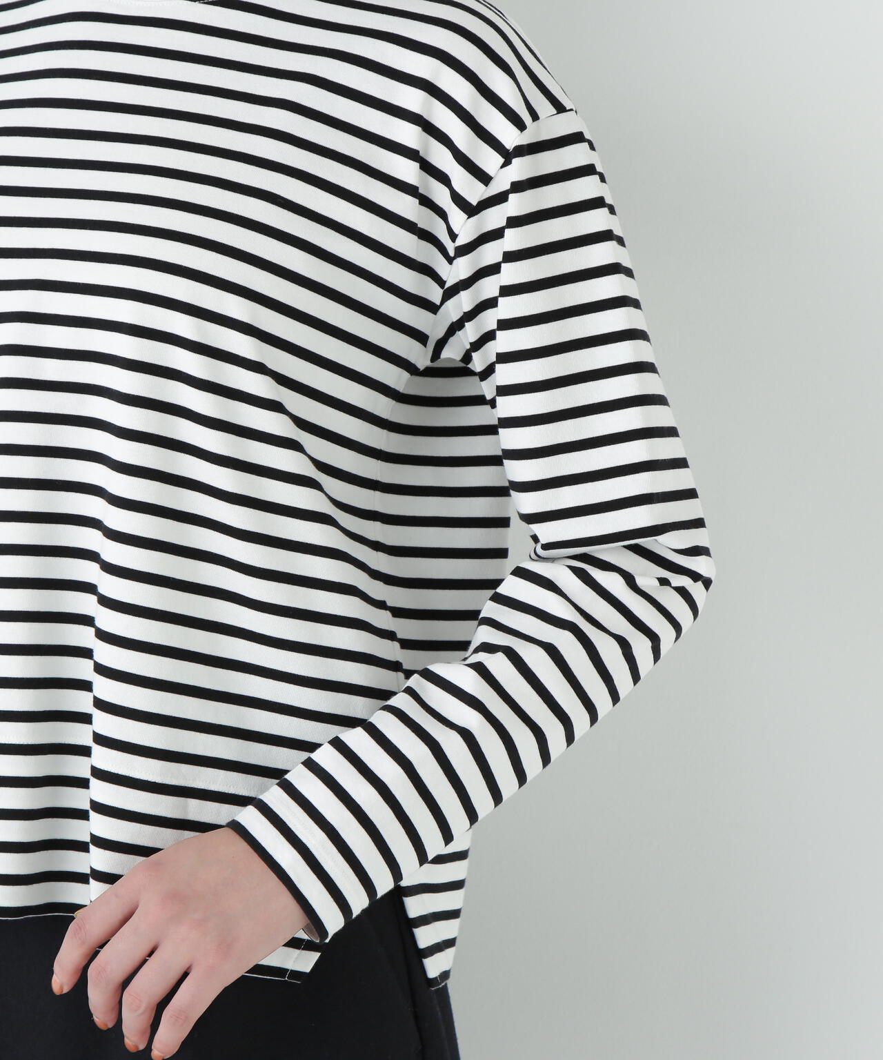 ヒューマンウーマン（human woman）/ボーダーロングスリーブＴシャツ ボーダーロングスリーブTシャツ | human woman（ヒューマンウーマン