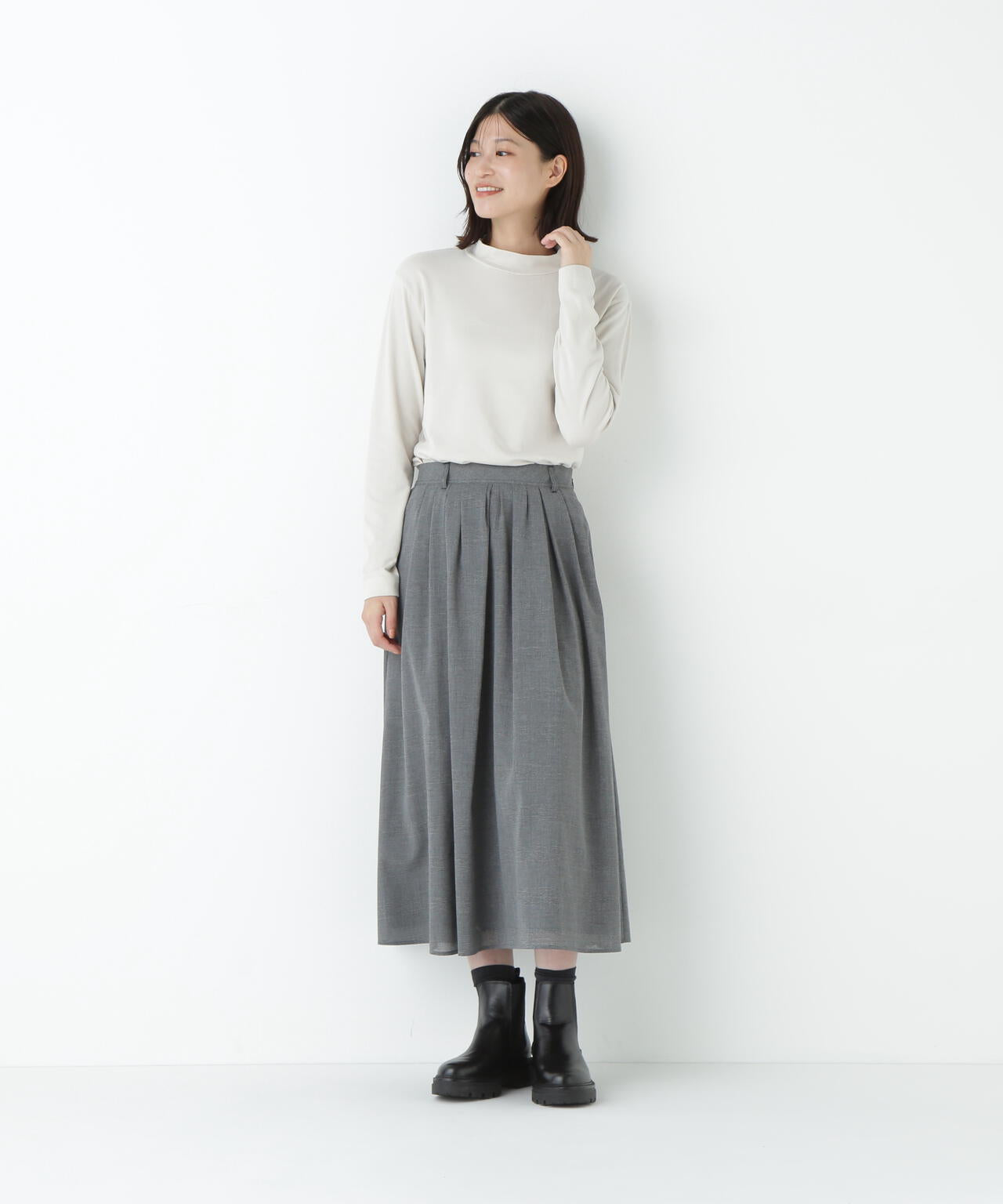 ≪ウォーム素材≫コットンウォームカットソー