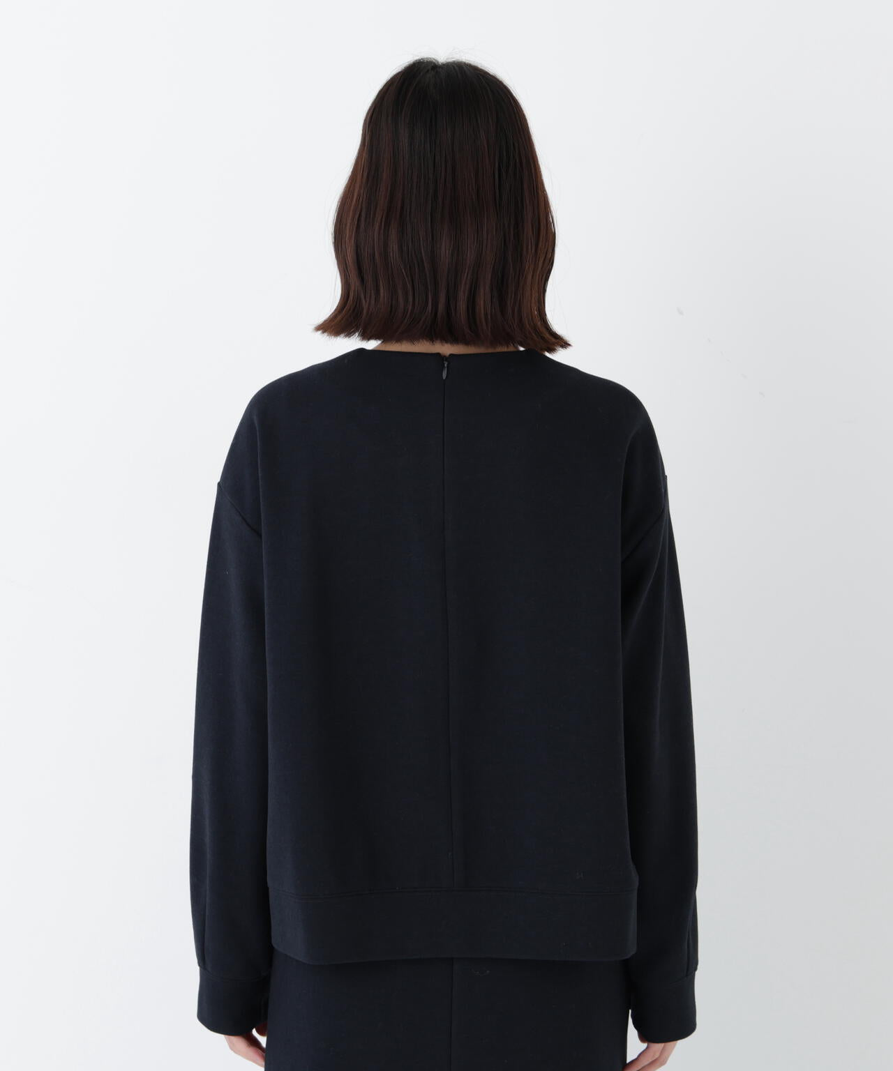 ≪洗える≫ニードルパンチクルーネックプルオーバー