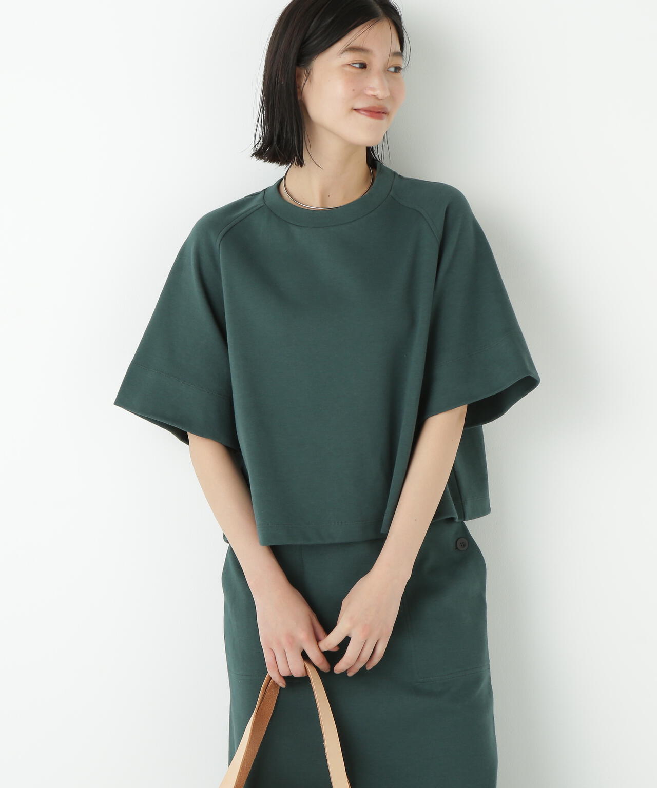 ダンボールラグランスリーブプルオーバー