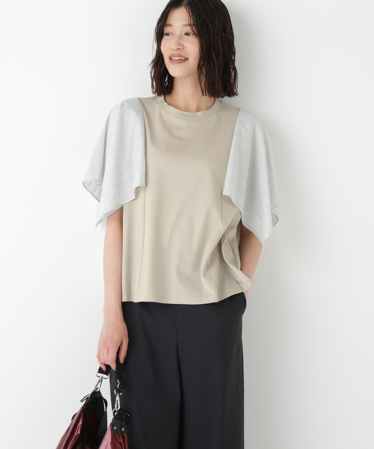 コットンローンレースドッキングプルオーバー