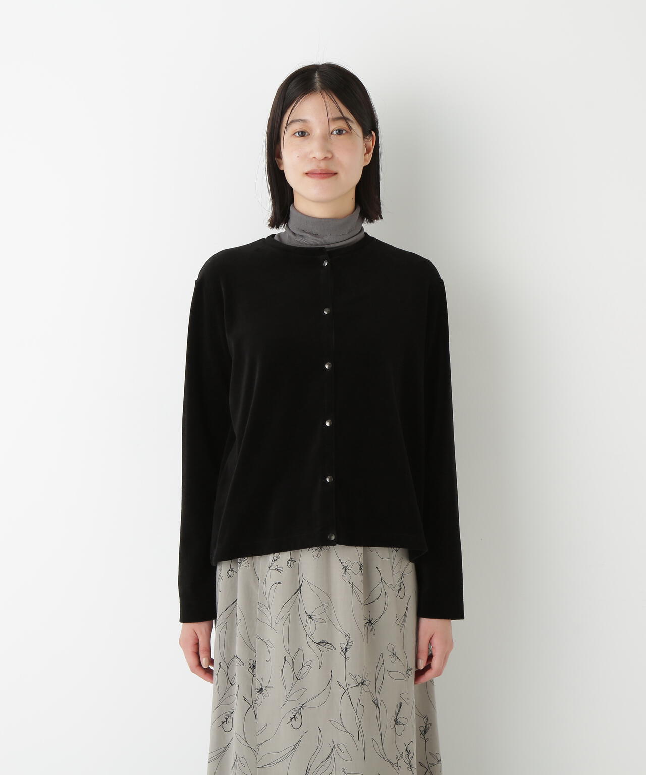 TCコンパクトベロアカーディガン | human woman（ヒューマン