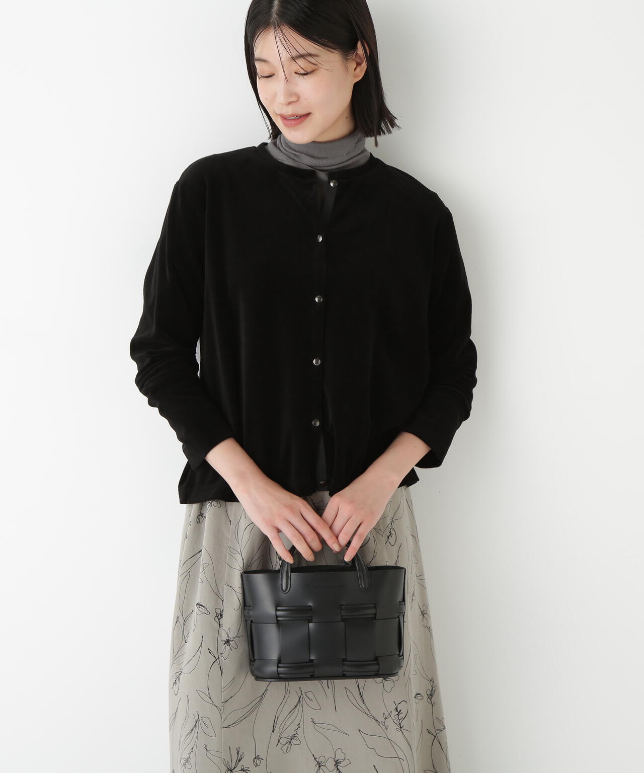 TCコンパクトベロアカーディガン | human woman（ヒューマンウーマン