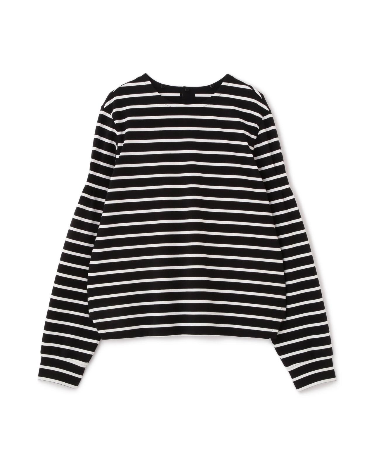 ストレッチポンチシャツカラードッキングプルオーバー