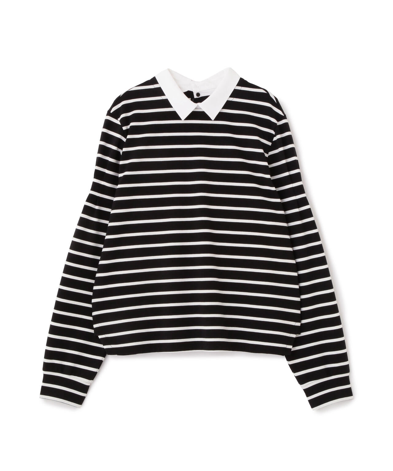 ストレッチポンチシャツカラードッキングプルオーバー | human