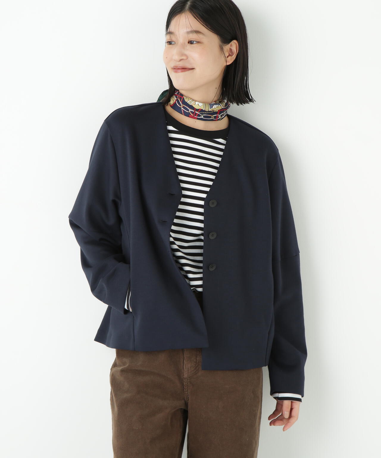 ダンボールVネックカーディガン | human woman（ヒューマンウーマン