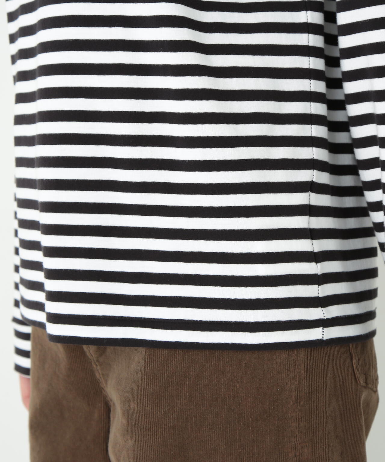 ゼロロックコットンスムースボーダーカットソー | human woman