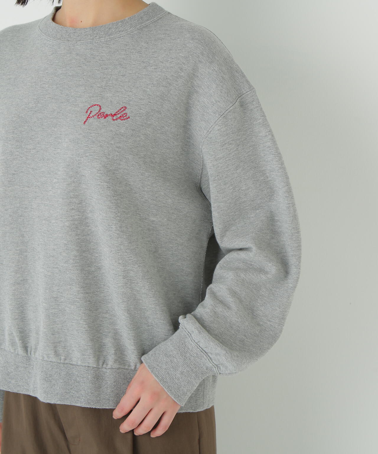 チェーンステッチロゴトレーナー