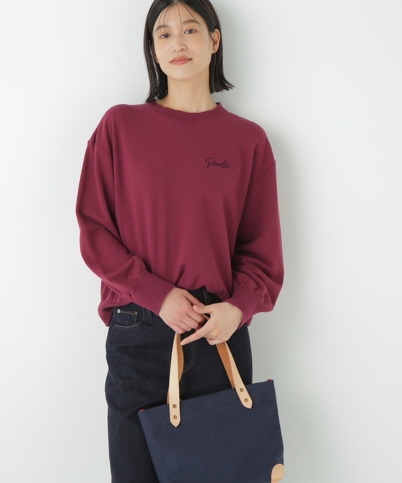 ヒューマンウーマン（human woman）/◆チェーンステッチロゴトレーナー チェーンステッチロゴトレーナー | human woman（ヒューマンウーマン