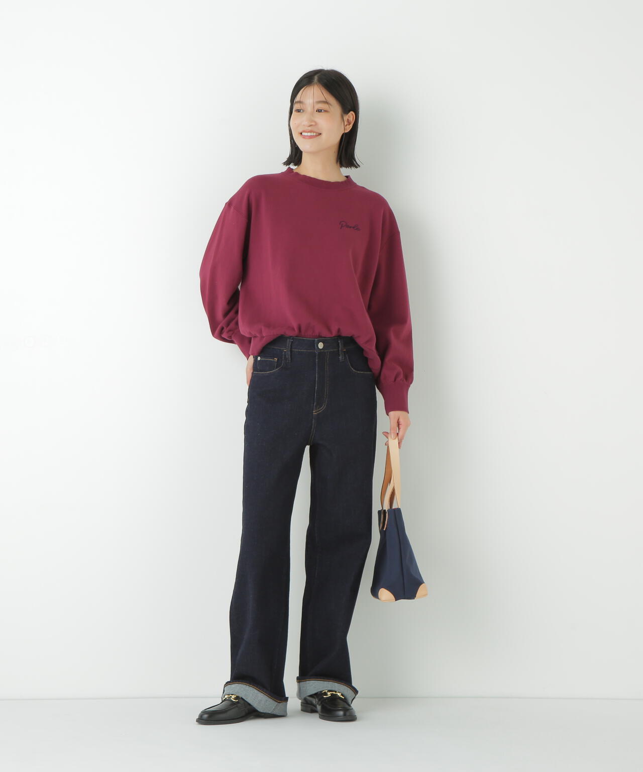 チェーンステッチロゴトレーナー