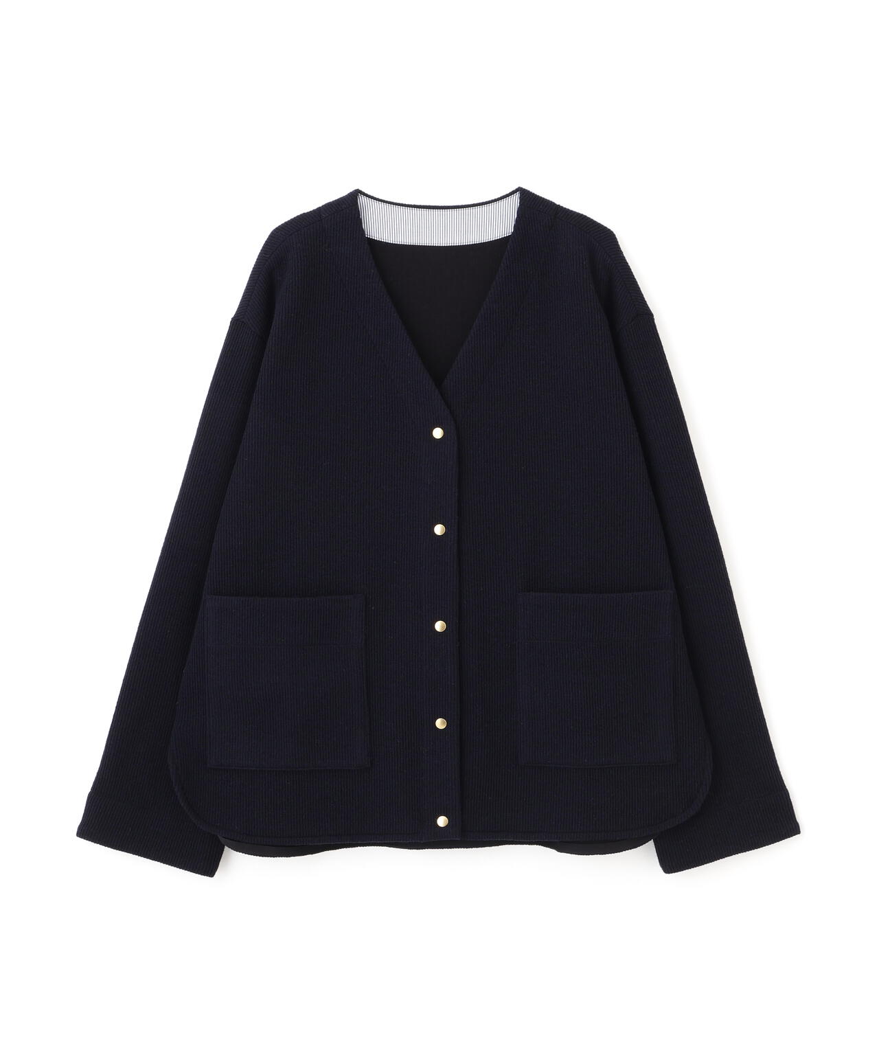 クォーターゲージＶネックカーディガン