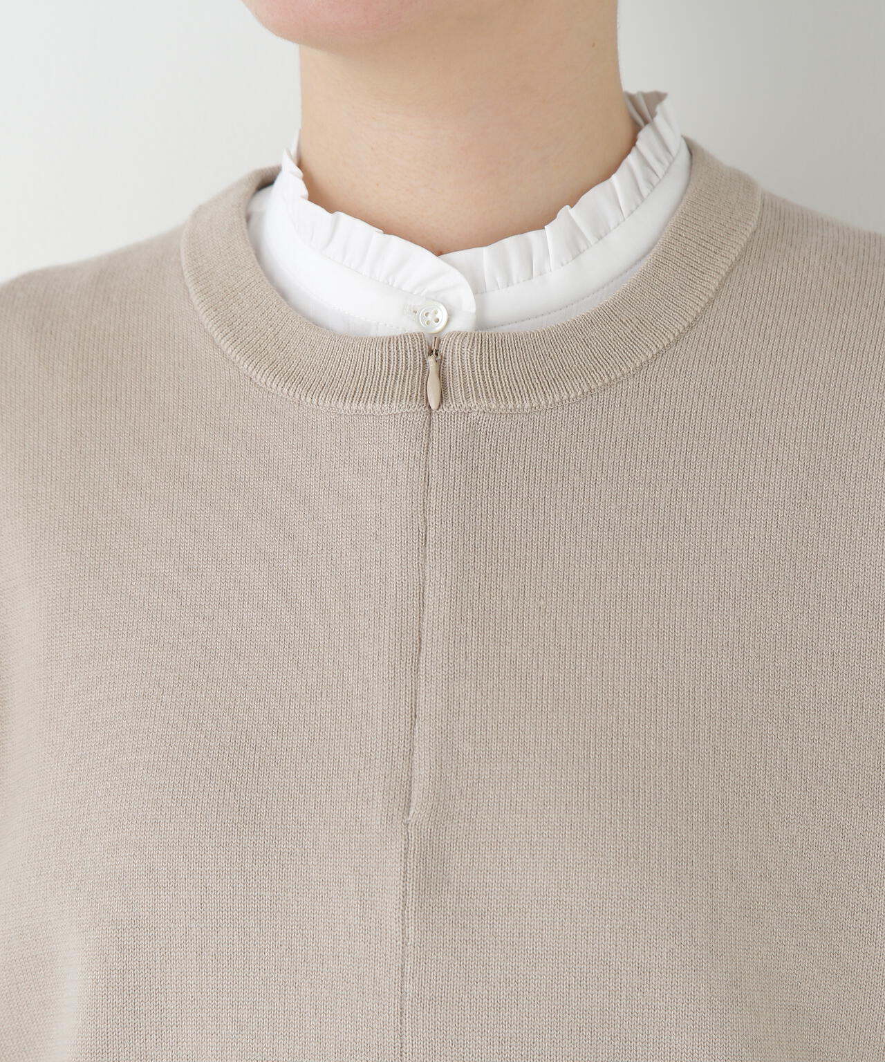 ハイゲージプレーティングスキッパー風プルオーバー | human