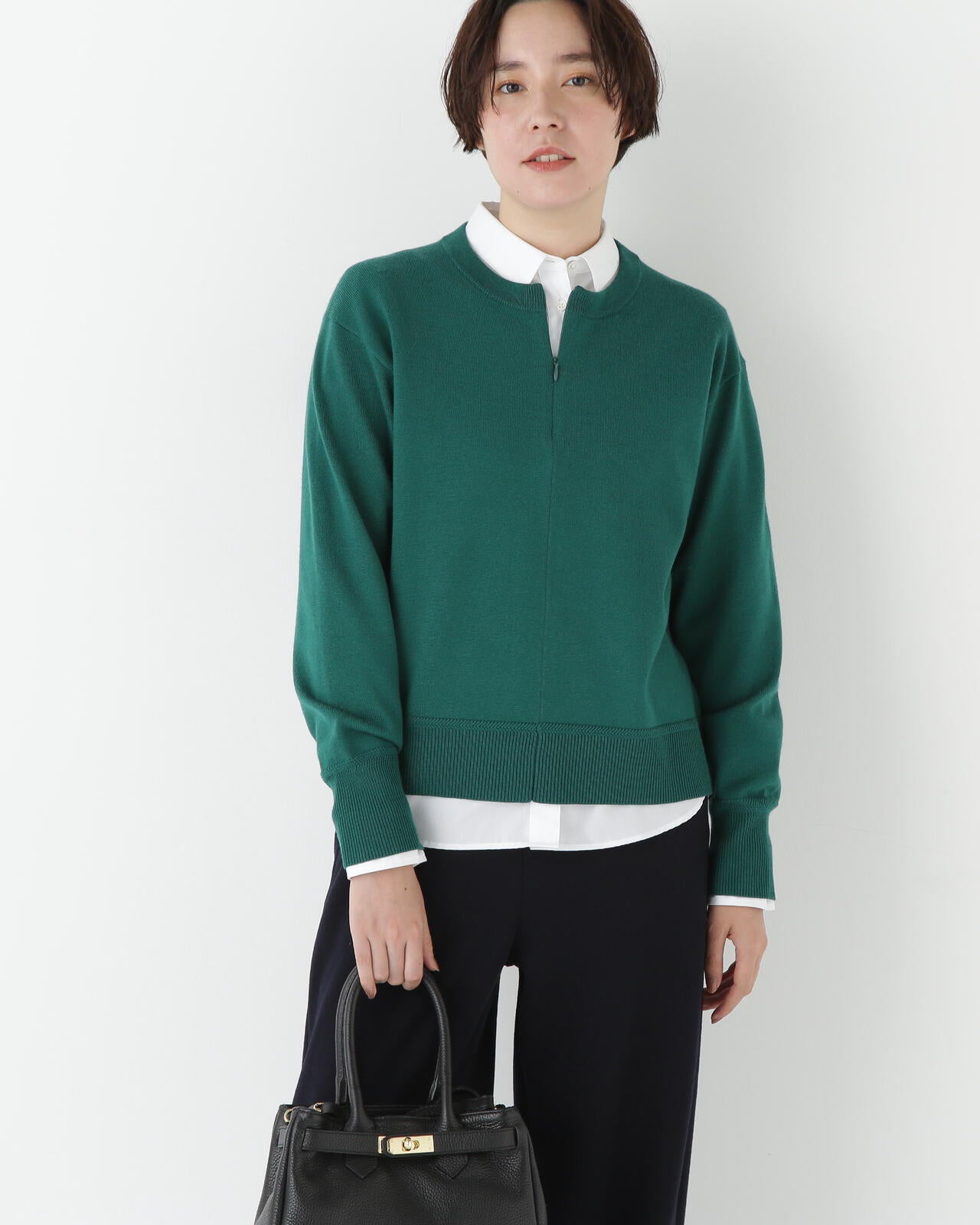 おかゆ シアーハイゲージニットプルオーバー | human woman（ヒューマン