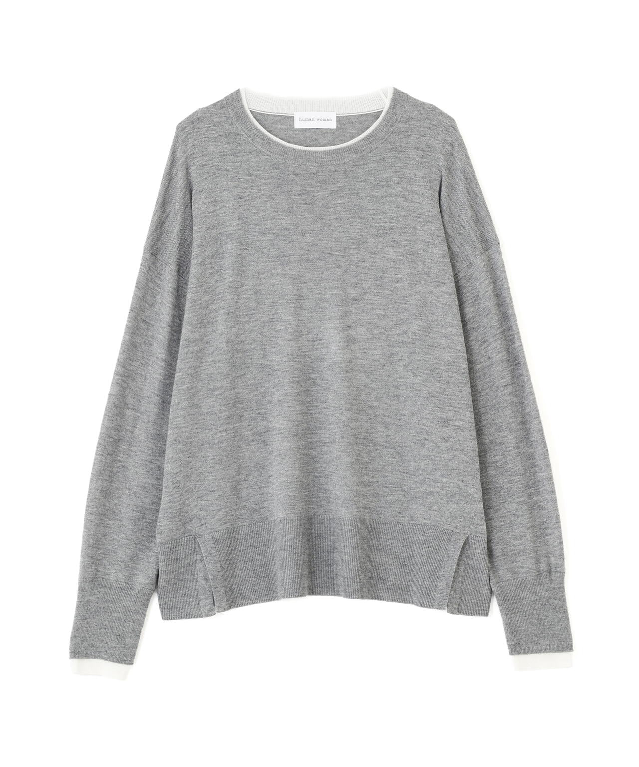 ハイゲージバイカラーハイネックプルオーバー | human woman