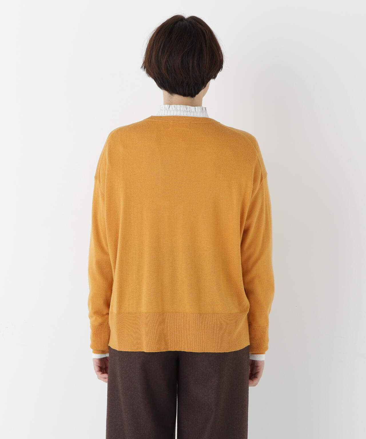 み ハイゲージバイカラーハイネックプルオーバー | human woman