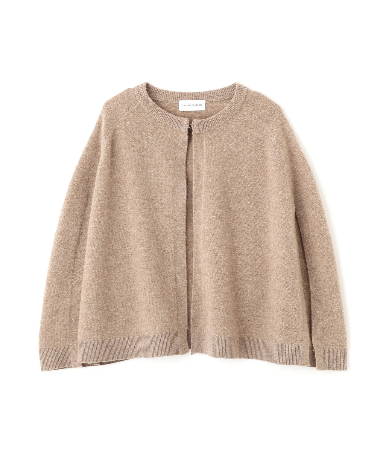 ハイゲージウールケープニット | human woman（ヒューマン