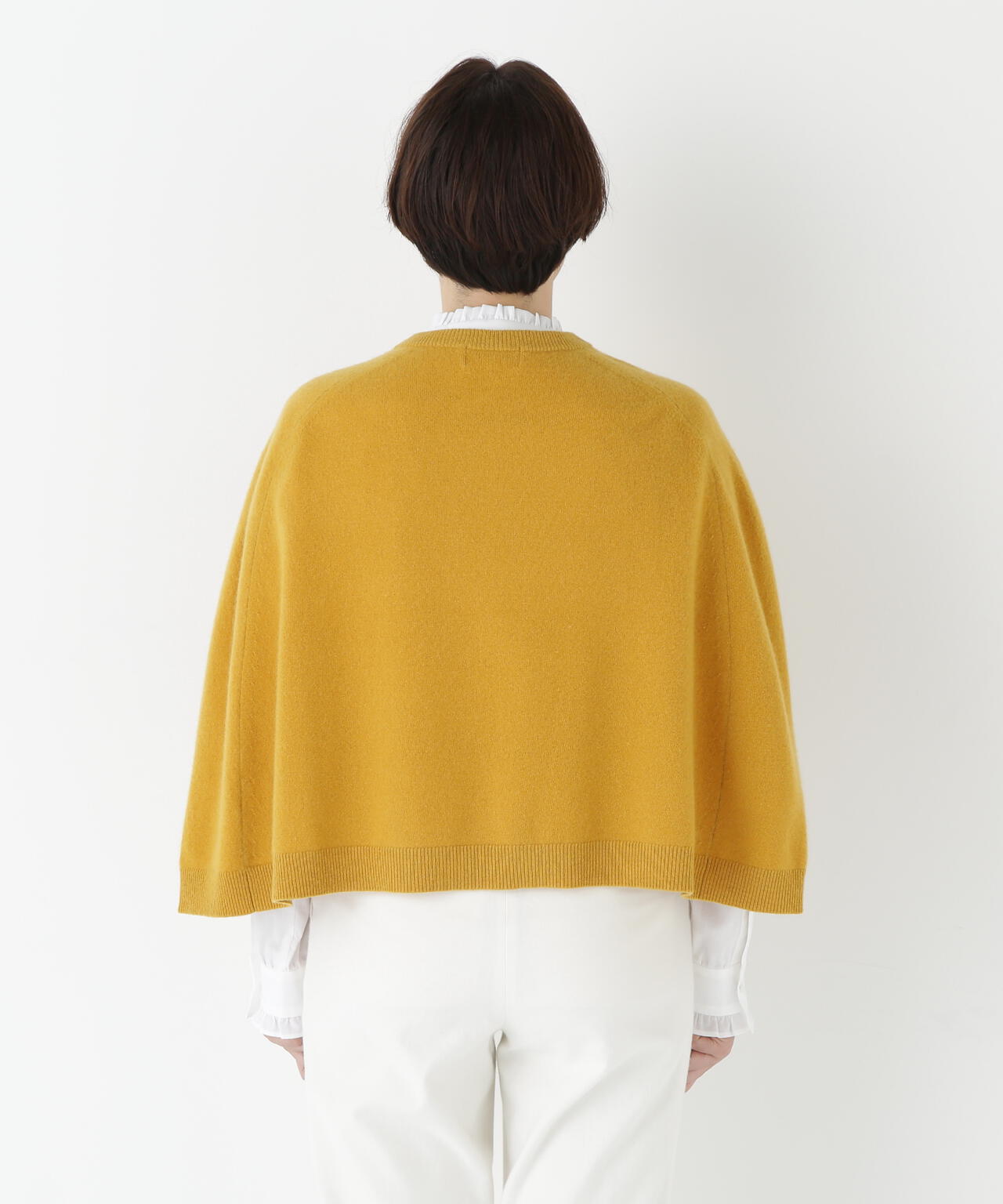 ハイゲージウールケープニット