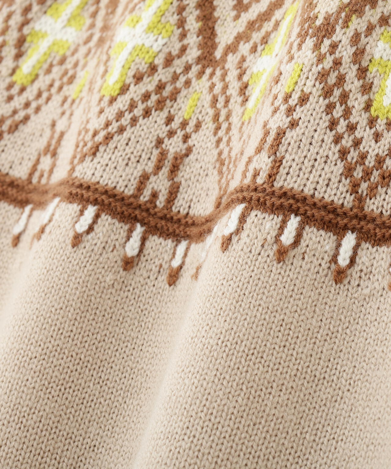 ウールアクリル求心ジャカードプルオーバー | human woman（ヒューマン