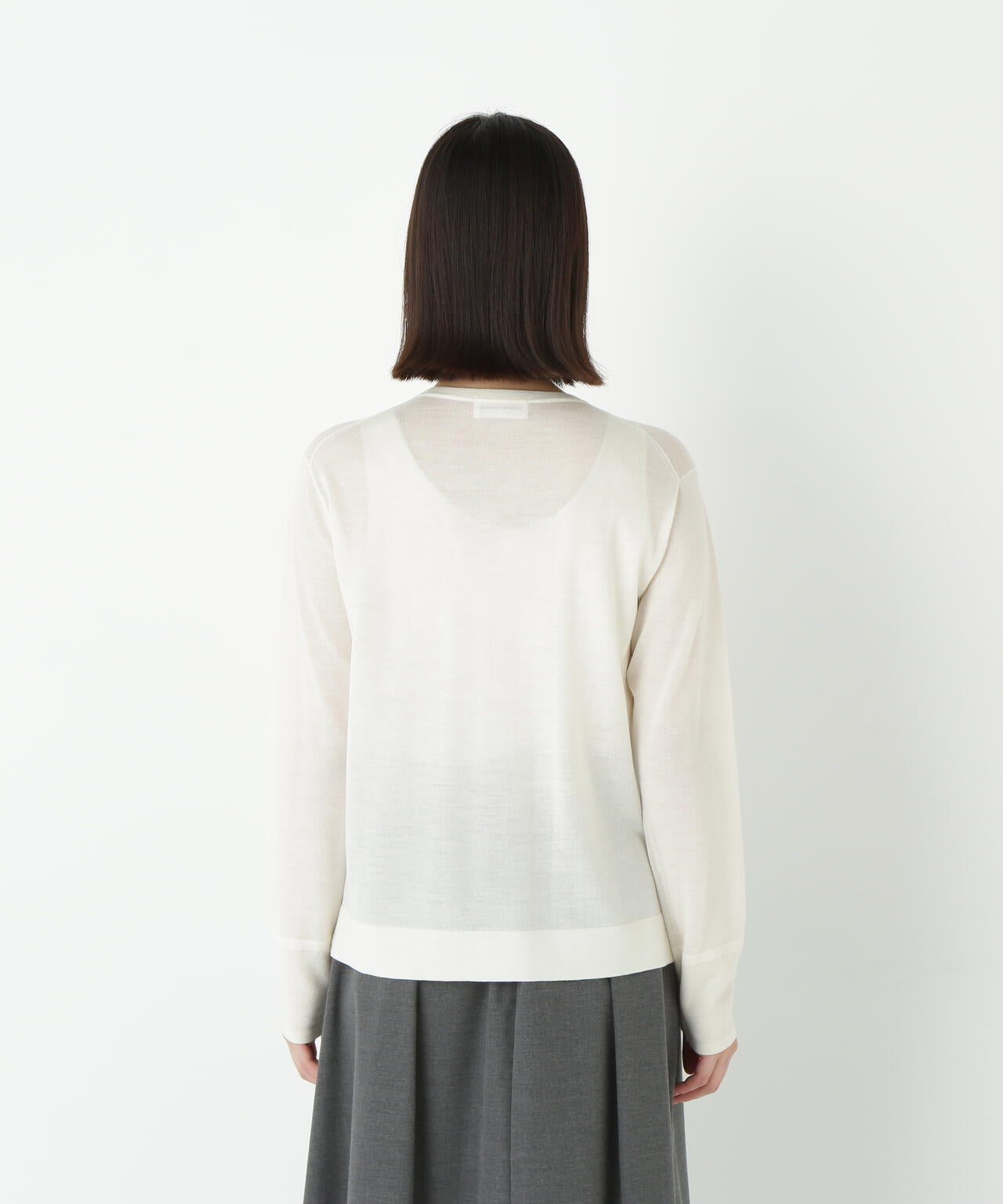 クリアウールクルーネックニット | human woman（ヒューマン