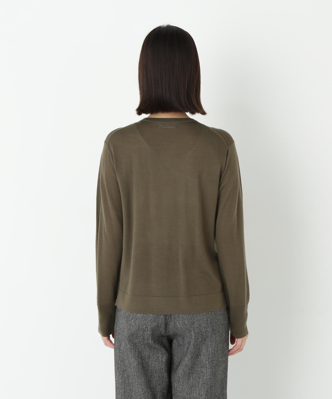 クリアウールクルーネックニット | human woman（ヒューマン