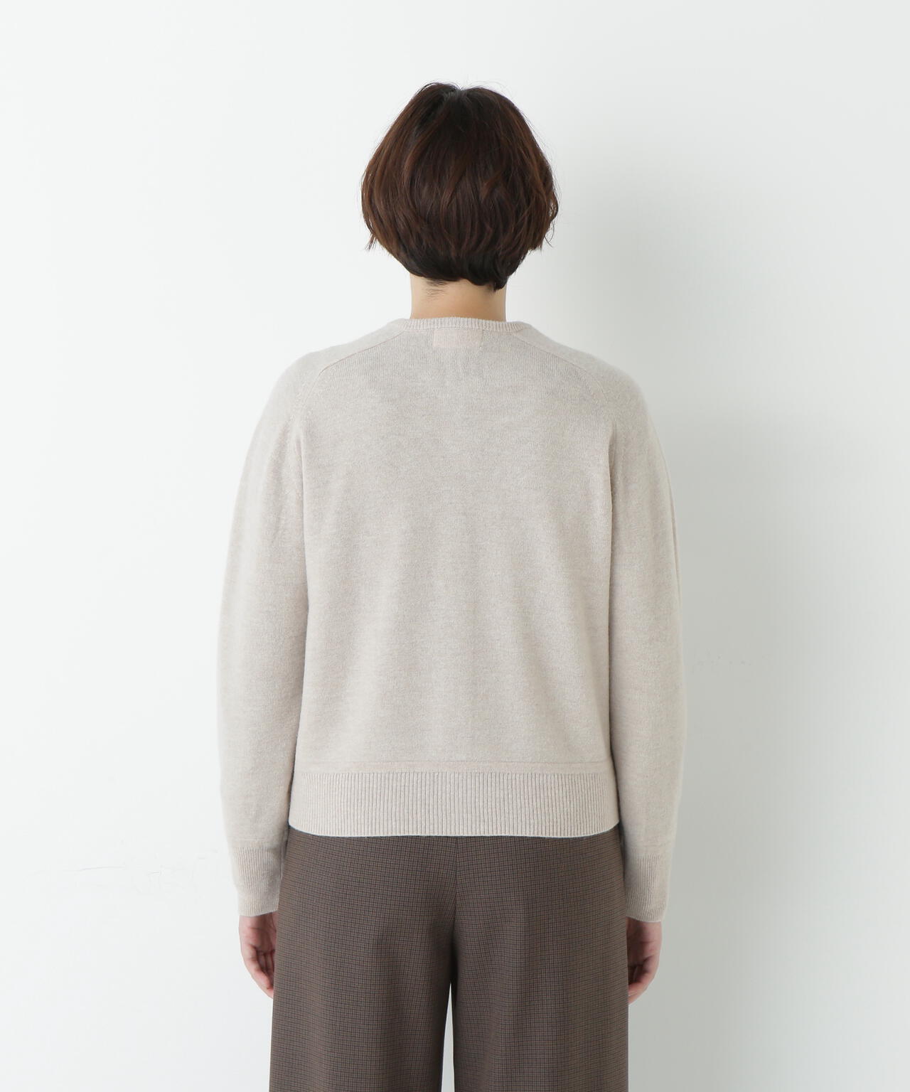 ≪洗える≫ウォッシャブルウールクルーネックカーディガン