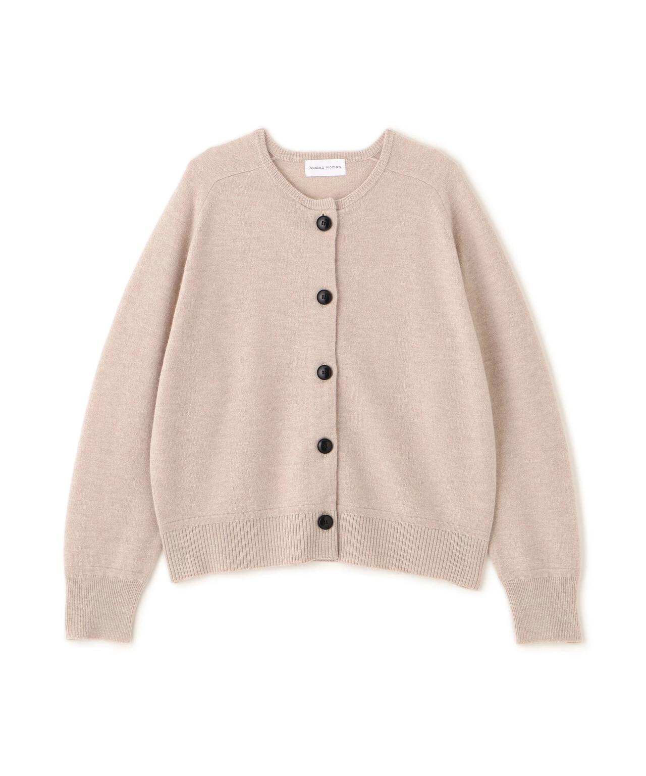 ≪洗える≫ウォッシャブルウールクルーネックカーディガン