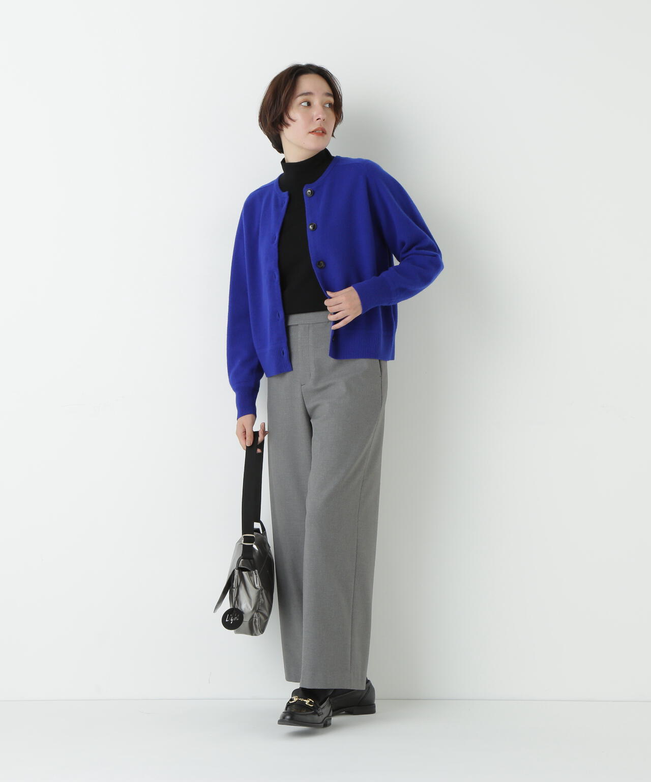 ≪洗える≫ウォッシャブルウールクルーネックカーディガン