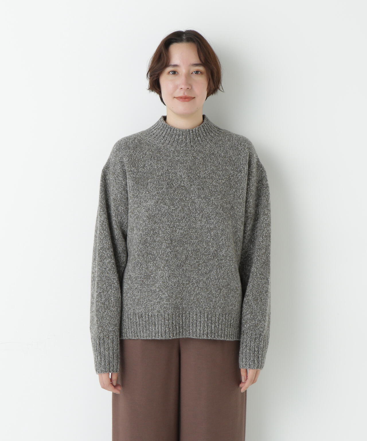 ≪洗える≫ウールローゲージＭＩＸヤーンハイネックプルオーバー