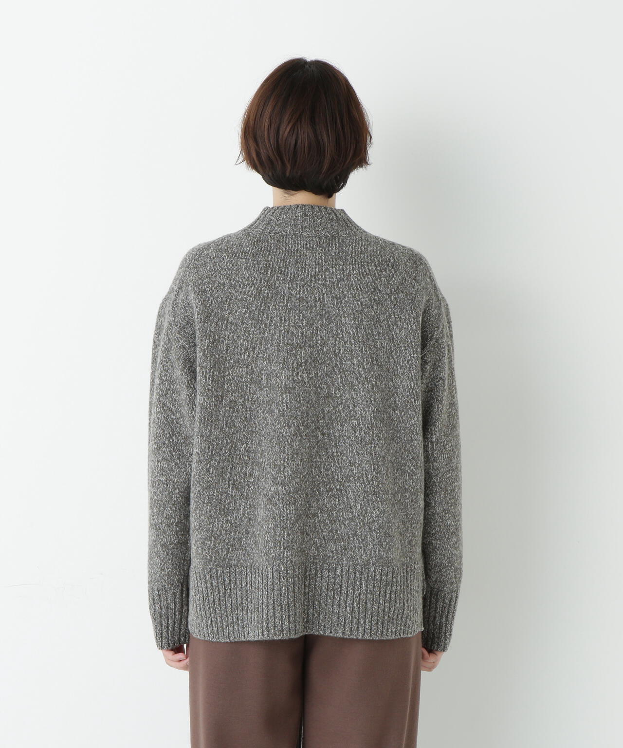 ≪洗える≫ウールローゲージＭＩＸヤーンハイネックプルオーバー