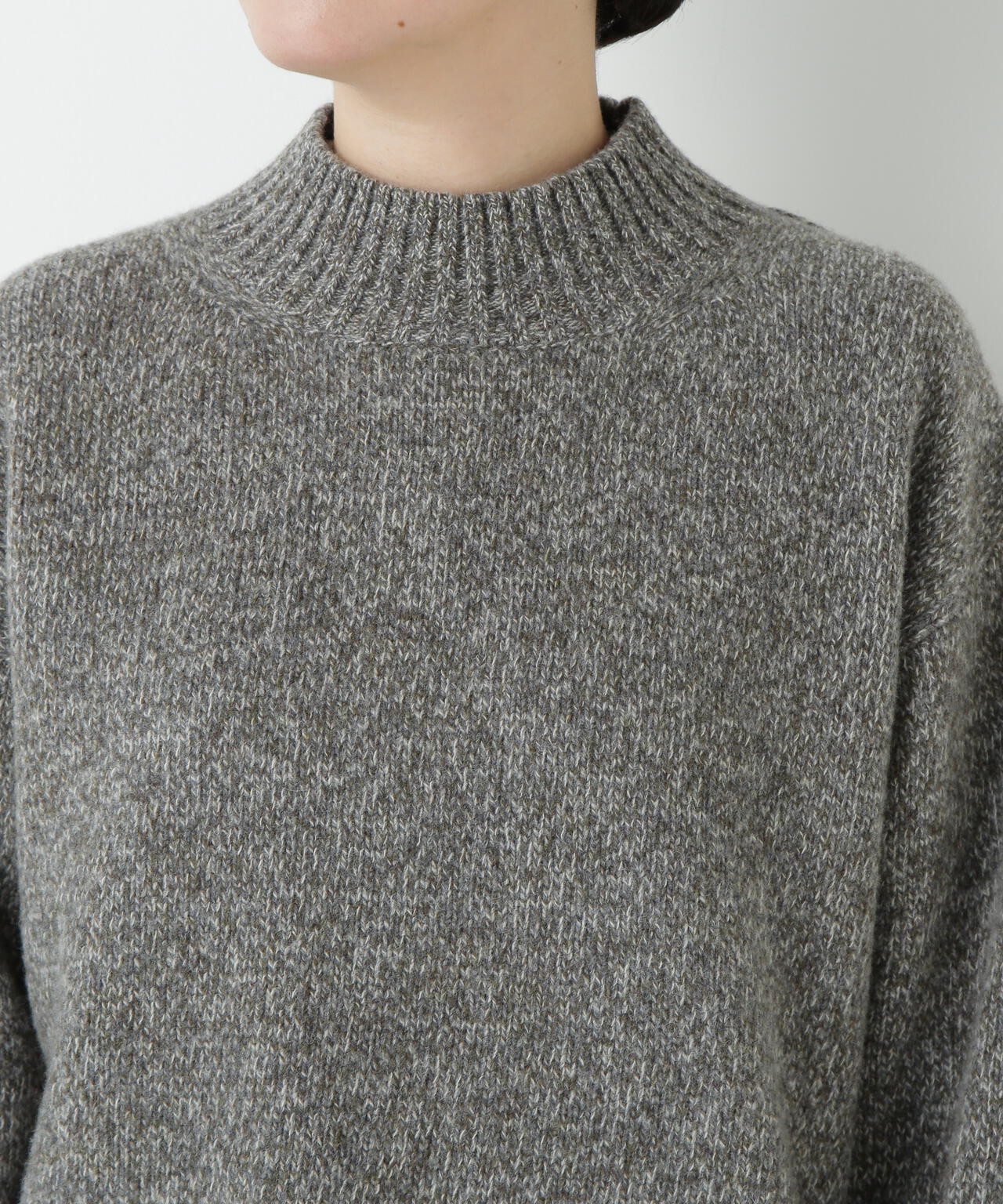 ≪洗える≫ウールローゲージＭＩＸヤーンハイネックプルオーバー