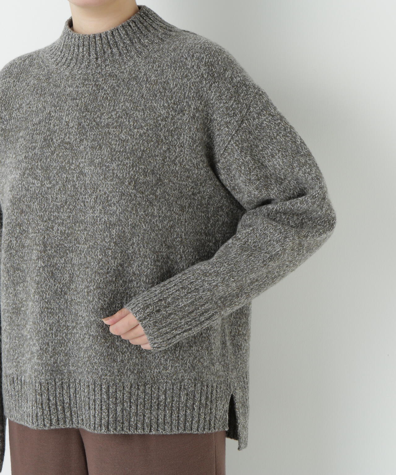 ≪洗える≫ウールローゲージＭＩＸヤーンハイネックプルオーバー