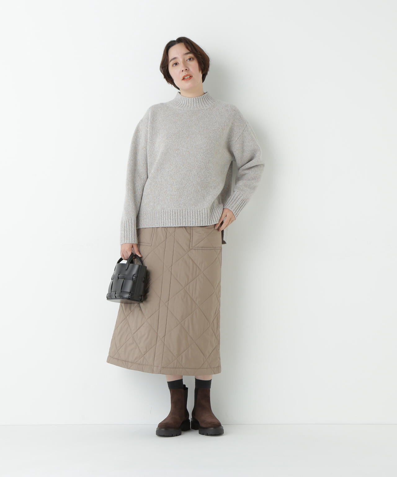 ≪洗える≫ウールローゲージＭＩＸヤーンハイネックプルオーバー