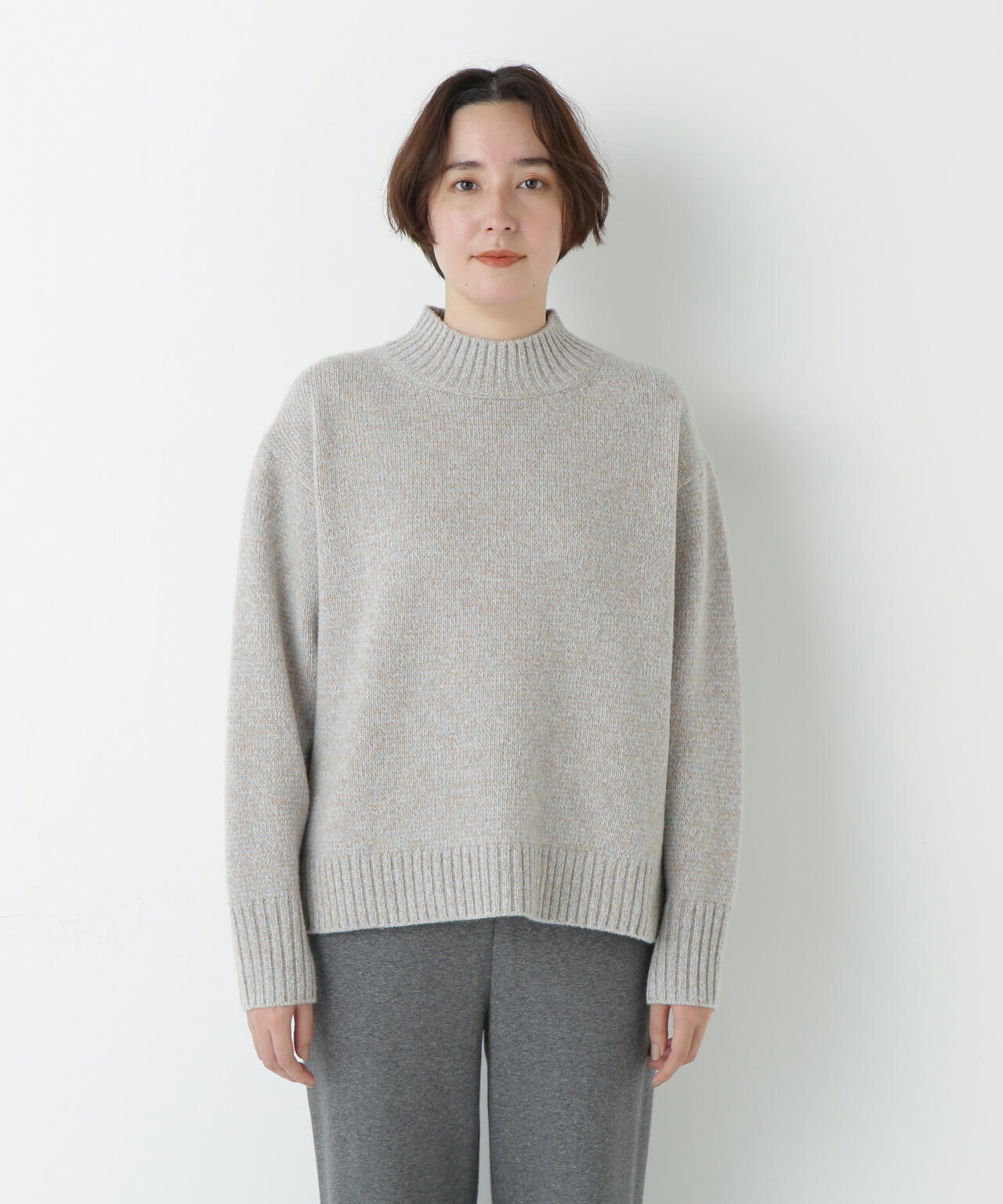 ≪洗える≫ウールローゲージＭＩＸヤーンハイネックプルオーバー