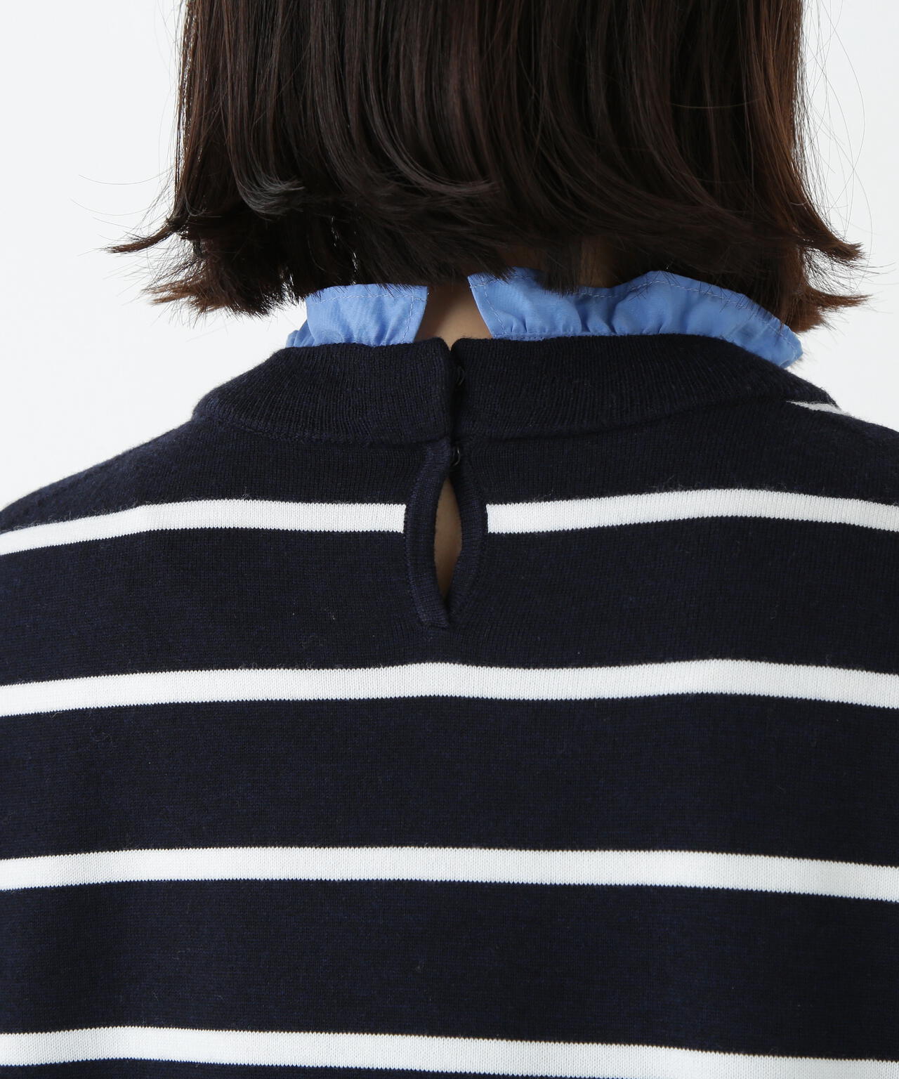 シャツ地ドッキングプルオーバー