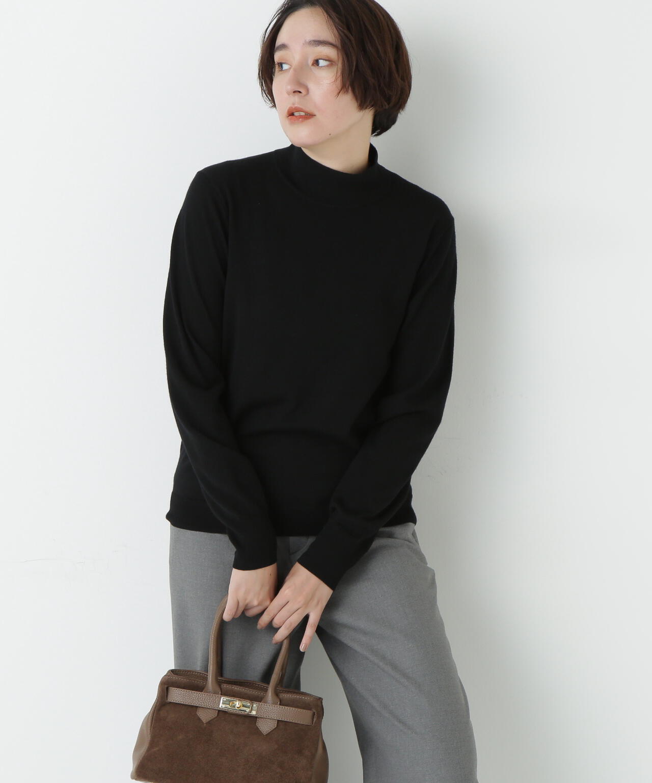 梳毛天竺ハイネックプルオーバー | human woman（ヒューマンウーマン