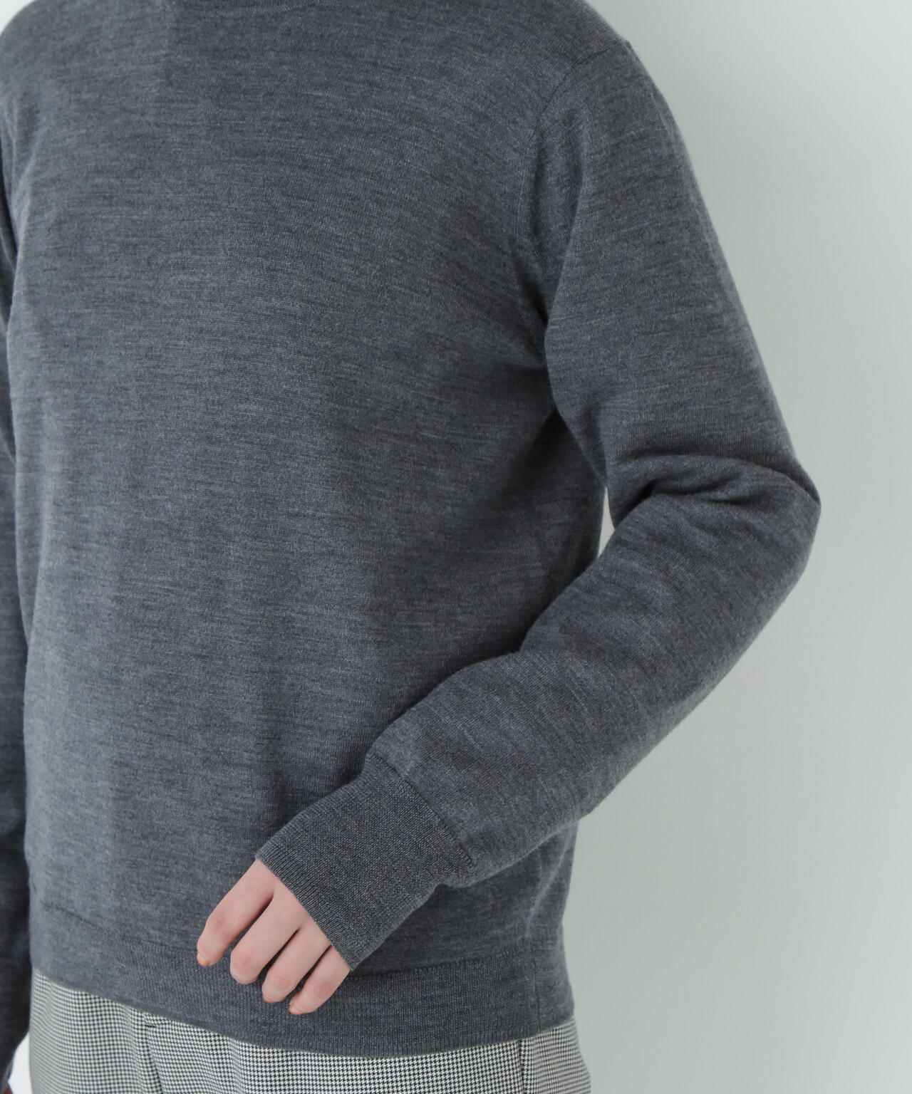 梳毛天竺ハイネックプルオーバー