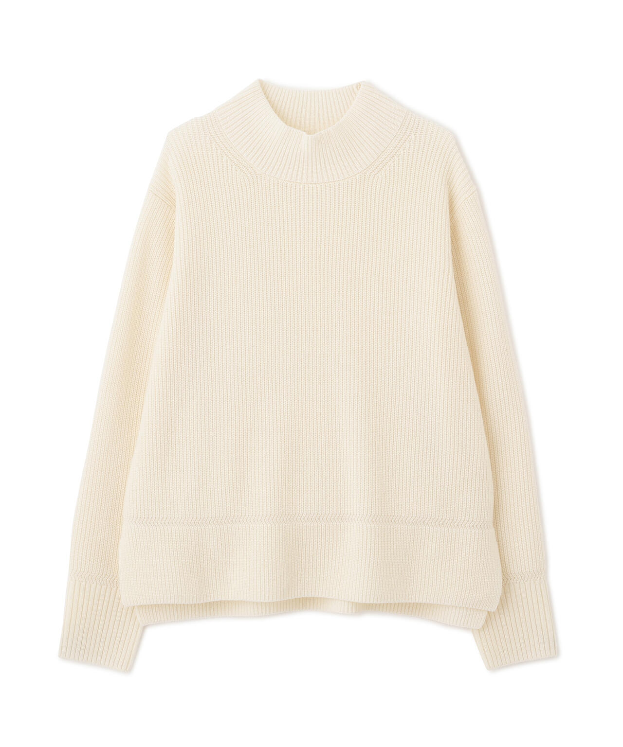 ≪洗える≫ウールハイネック片畦プルオーバー | human woman