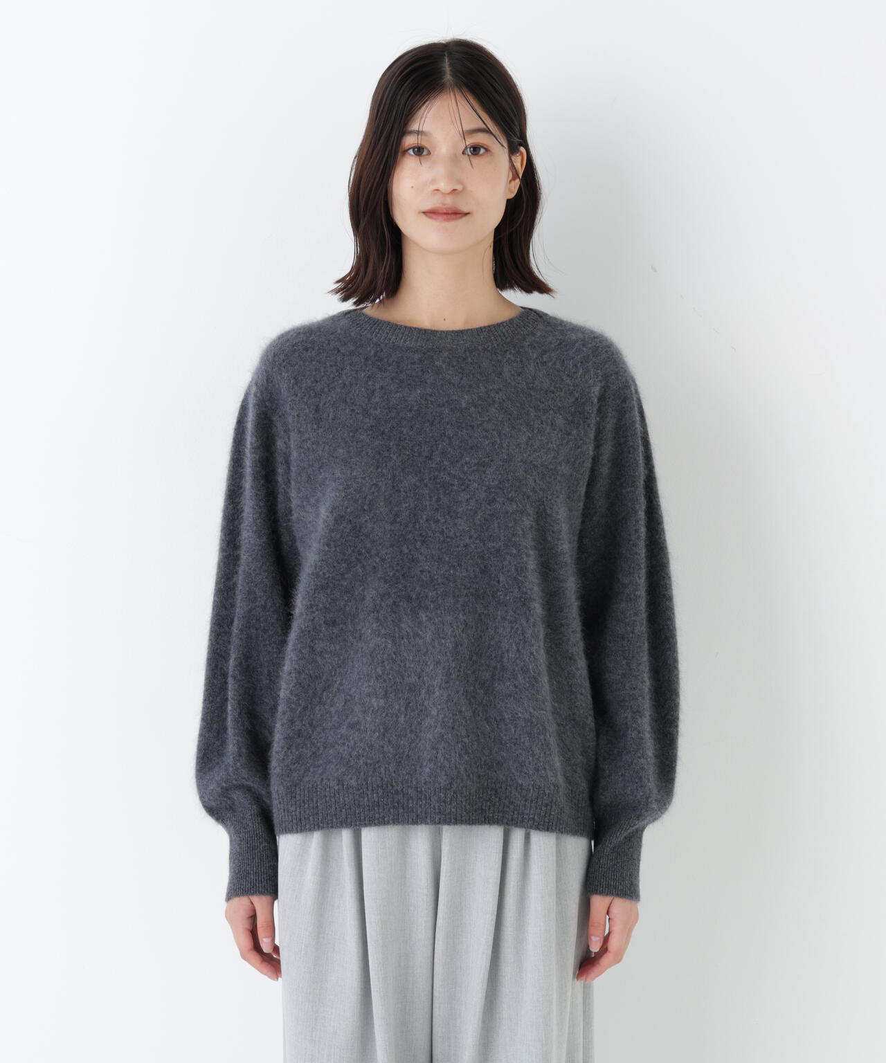 ウールファーニットプルオーバー