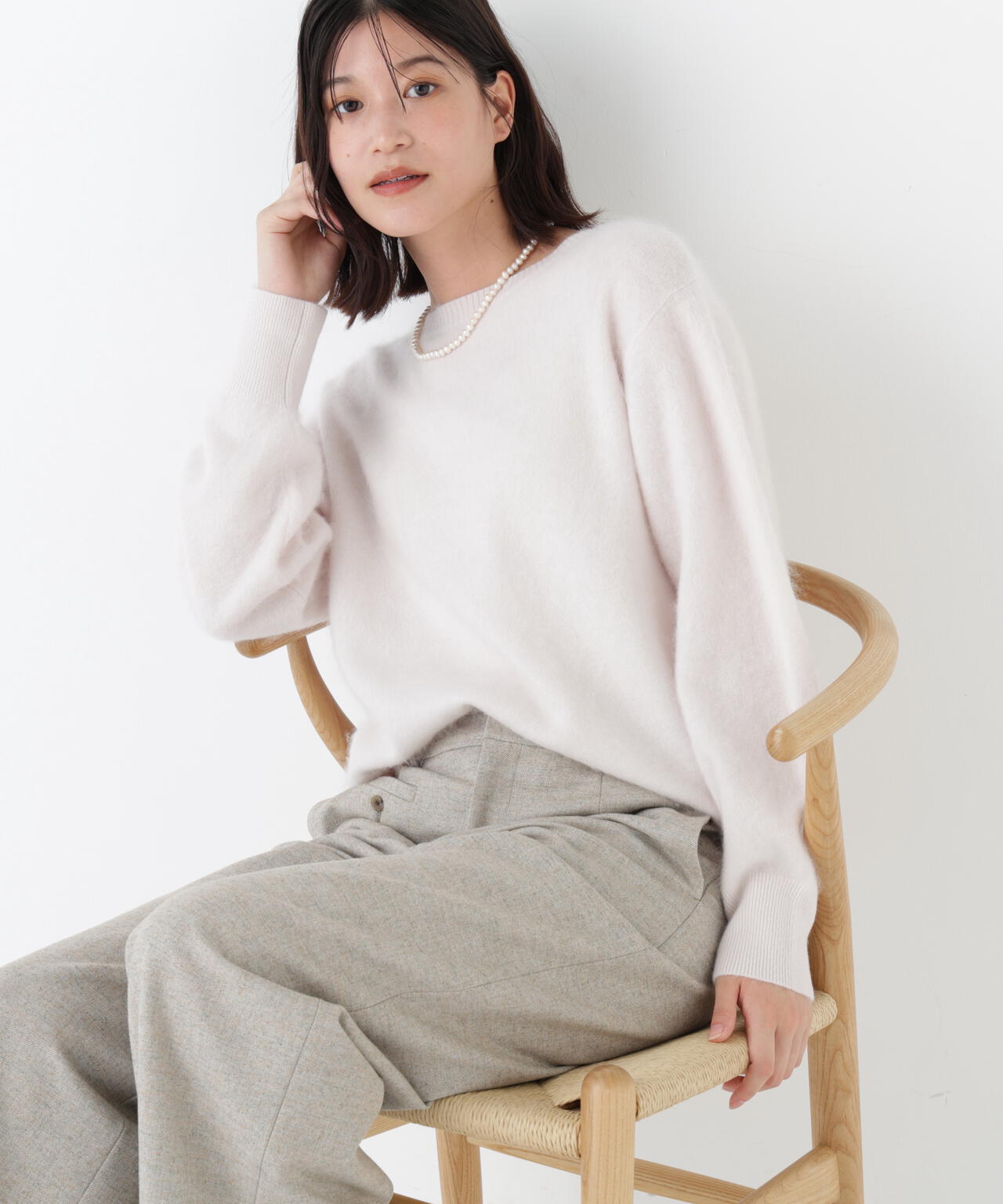 新品未使用ヒューマンウーマン編地コンビニットプルオーバー human woman｜24SS_◇編地コンビニットプルオーバー | Rakuten Fashion