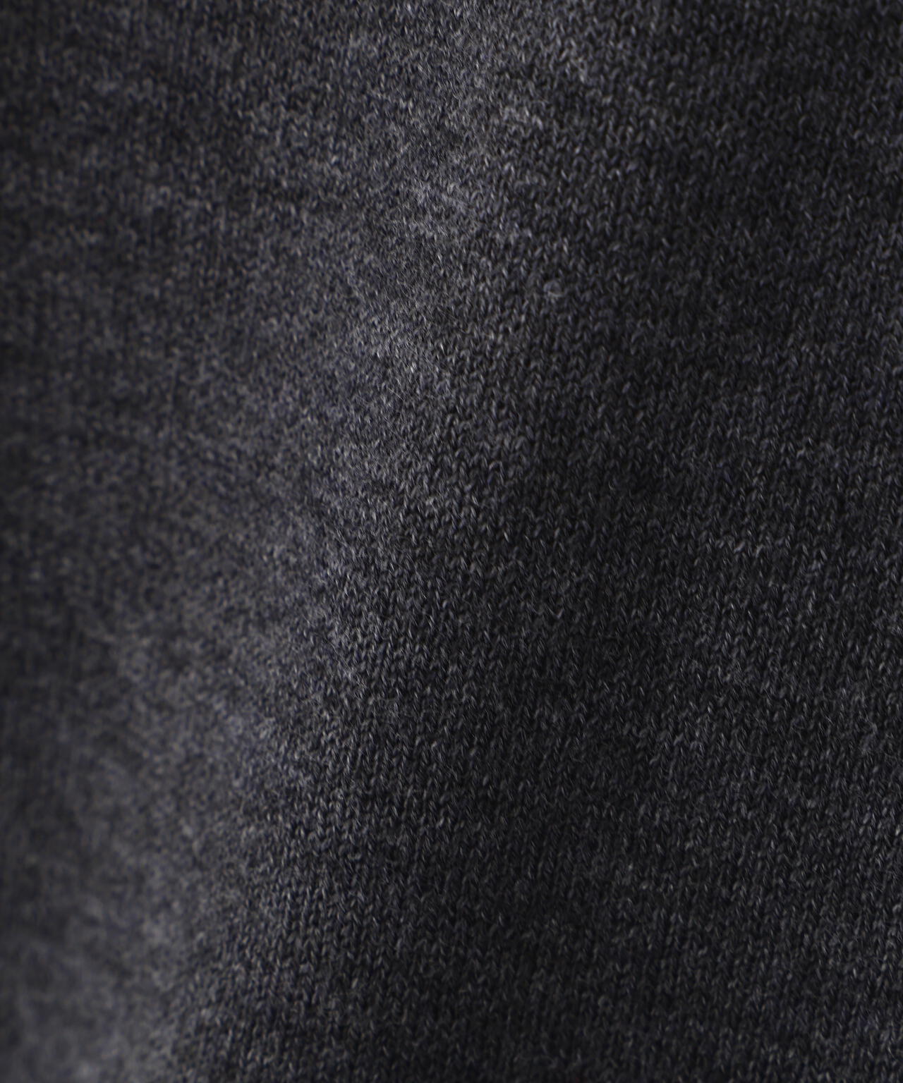 ≪洗える≫ハイゲージプレーティング天竺衿付きニット