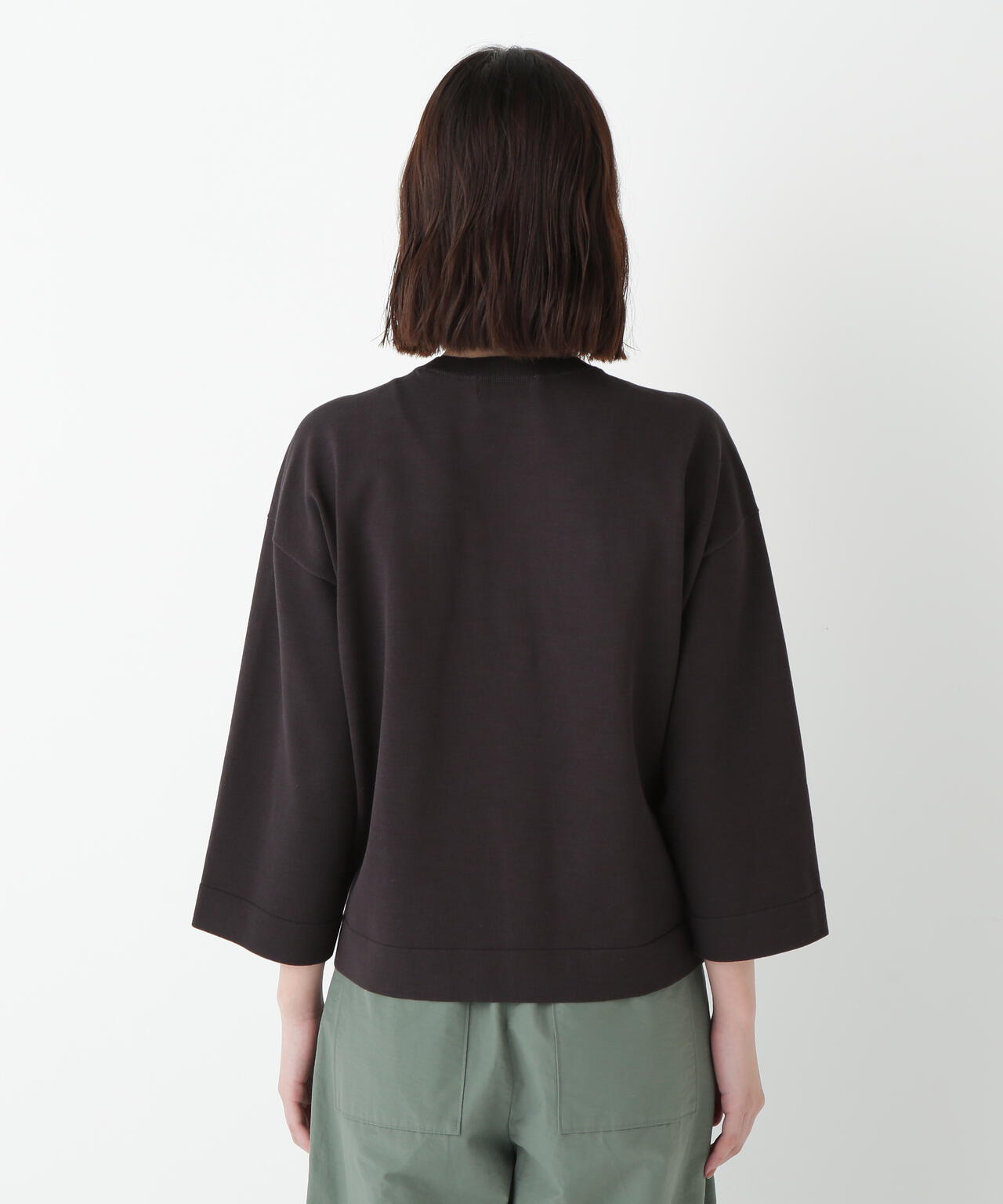 オーガニックコットン混プレーティングプルオーバー